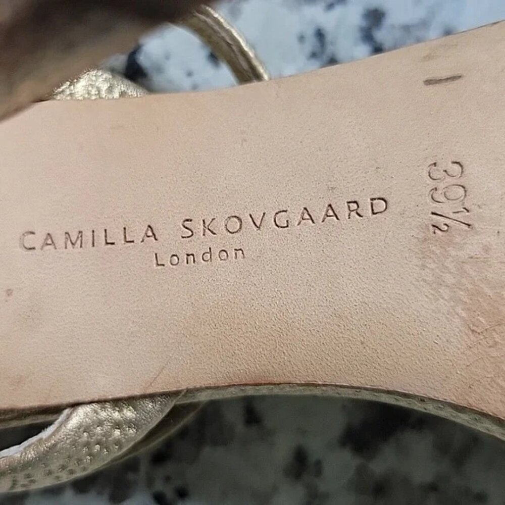 Camilla Skovgaard Strappy Leather Stilettos Size 9.5 - Picture 10 of 11